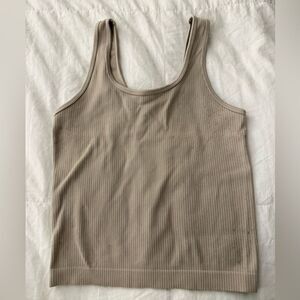 a new day Ribbed Tan Tank Top